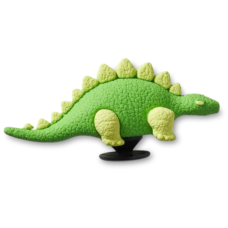 3D-Jibbitz-Anstecker „Grüner Dino mit Schuppen“ 3D-Jibbitz-Anstecker „Grüner Dino mit Schuppen“