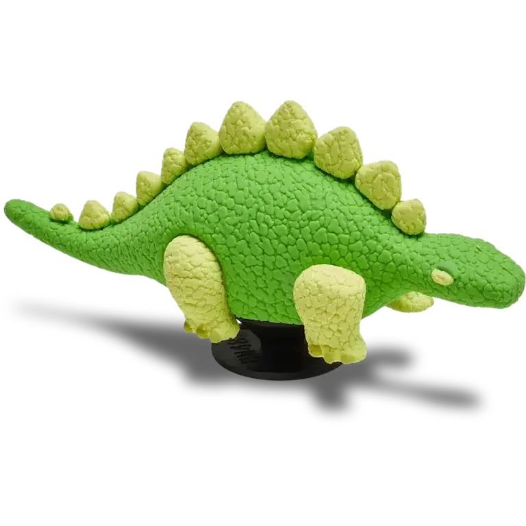 3D-Jibbitz-Anstecker „Grüner Dino mit Schuppen“ 3D-Jibbitz-Anstecker „Grüner Dino mit Schuppen“