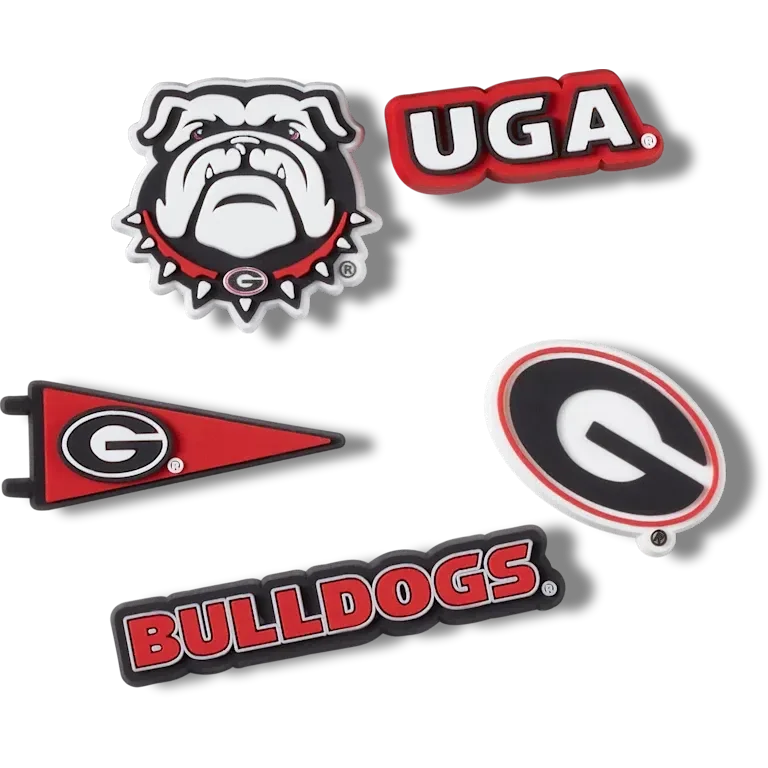 5er-Pack Jibbitz-Anstecker der University of Georgia 5er-Pack Jibbitz-Anstecker der University of Georgia