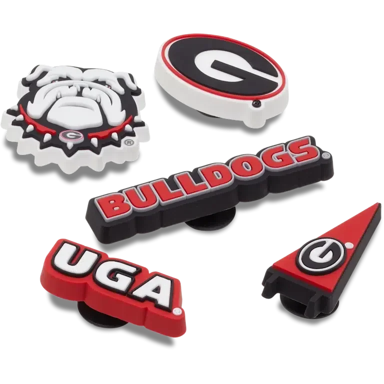 5er-Pack Jibbitz-Anstecker der University of Georgia 5er-Pack Jibbitz-Anstecker der University of Georgia