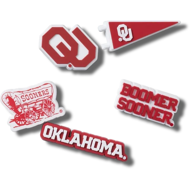 5er-Pack Jibbitz-Anstecker der University of Oklahoma 5er-Pack Jibbitz-Anstecker der University of Oklahoma