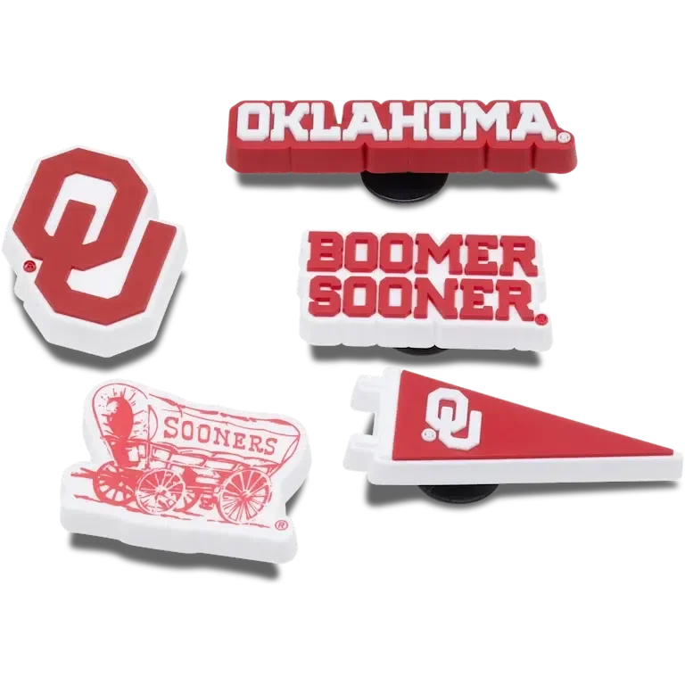 5er-Pack Jibbitz-Anstecker der University of Oklahoma 5er-Pack Jibbitz-Anstecker der University of Oklahoma