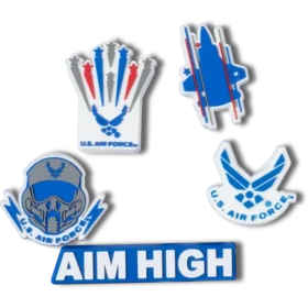 Armed Forces US Air Force 5er-Pack Jibbitz-Schuhanhänger Armed Forces US Air Force 5er-Pack Jibbitz-Schuhanhänger