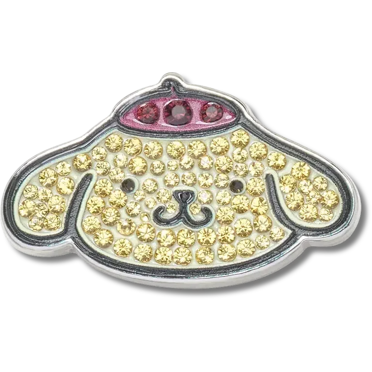 „B’pompompurin“ mit Swarovski®-Kristallen – Jibbitz™-Schuhanhänger „B’pompompurin“ mit Swarovski®-Kristallen – Jibbitz™-Schuhanhänger