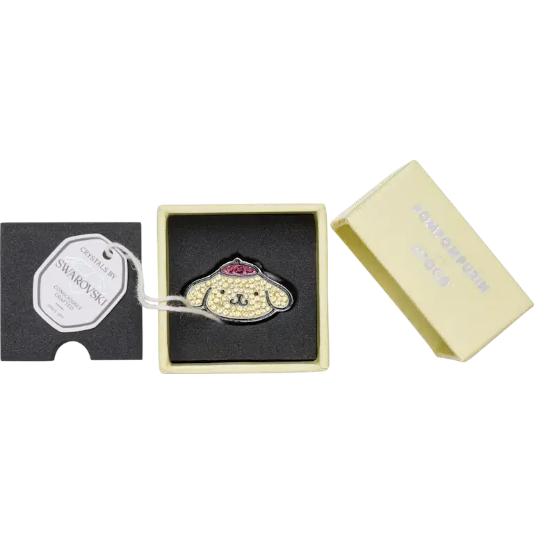 „B’pompompurin“ mit Swarovski®-Kristallen – Jibbitz™-Schuhanhänger „B’pompompurin“ mit Swarovski®-Kristallen – Jibbitz™-Schuhanhänger