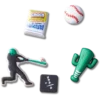 Baseball-Team 5er-Pack Jibbitz-Anstecker