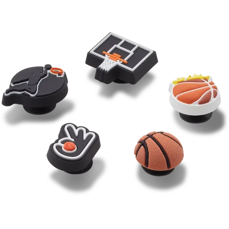 Basketball-Team 5er-Pack Jibbitz-Anstecker Basketball-Team 5er-Pack Jibbitz-Anstecker