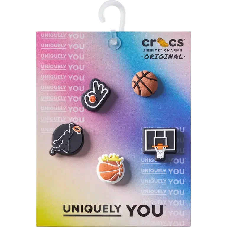 Basketball-Team 5er-Pack Jibbitz-Anstecker Basketball-Team 5er-Pack Jibbitz-Anstecker