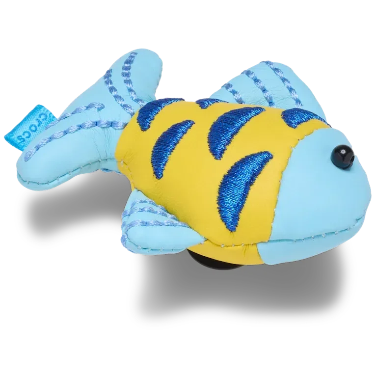 Blaue und goldene „Sparkle Fish“ Jibbitz-Anstecker Blaue und goldene „Sparkle Fish“ Jibbitz-Anstecker