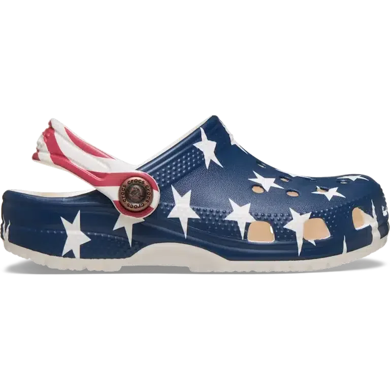 Classic American Flag Clog für Kleinkinder Classic American Flag Clog für Kleinkinder