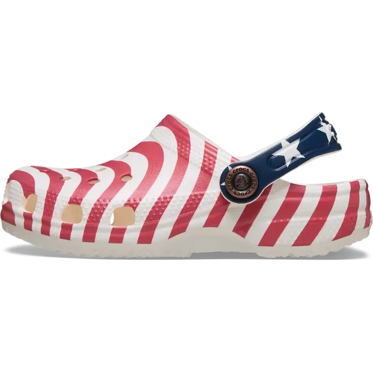 Classic American Flag Clog für Kleinkinder Classic American Flag Clog für Kleinkinder