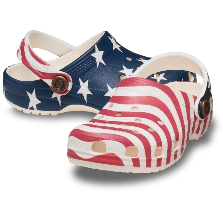 Classic American Flag Clog für Kleinkinder Classic American Flag Clog für Kleinkinder