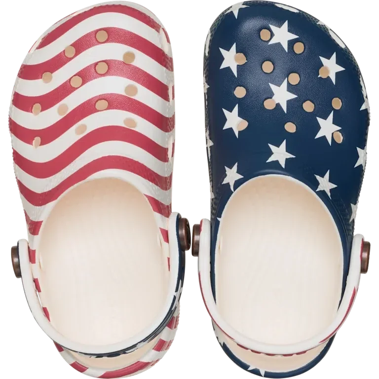 Classic American Flag Clog für Kleinkinder Classic American Flag Clog für Kleinkinder