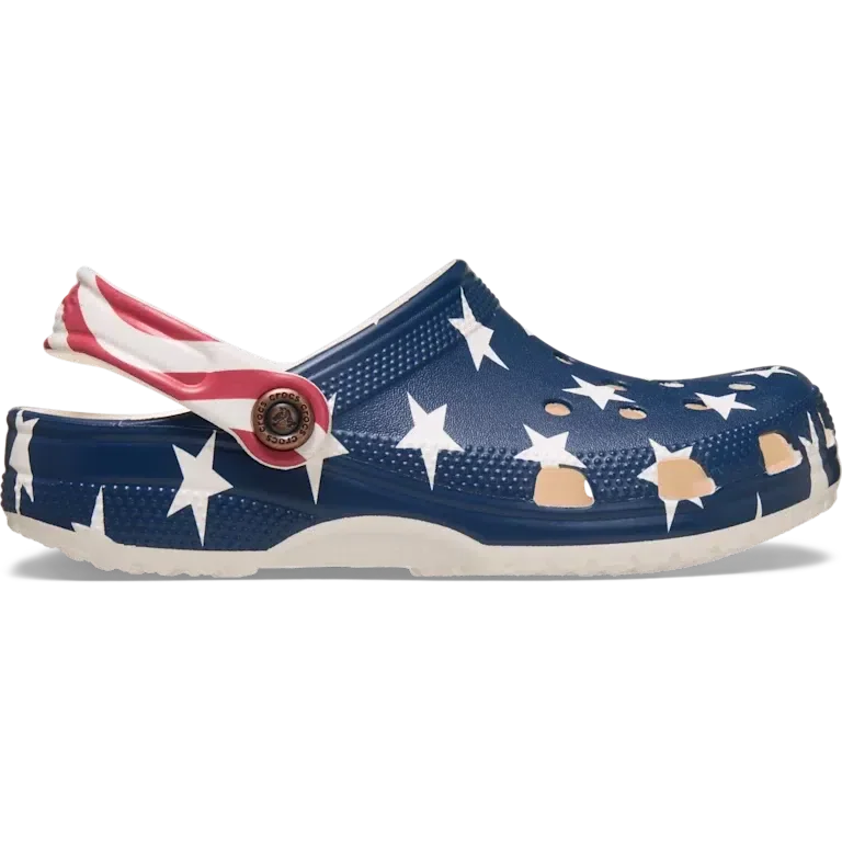 Classic Clog für Kinder mit amerikanischer Flagge Classic Clog für Kinder mit amerikanischer Flagge