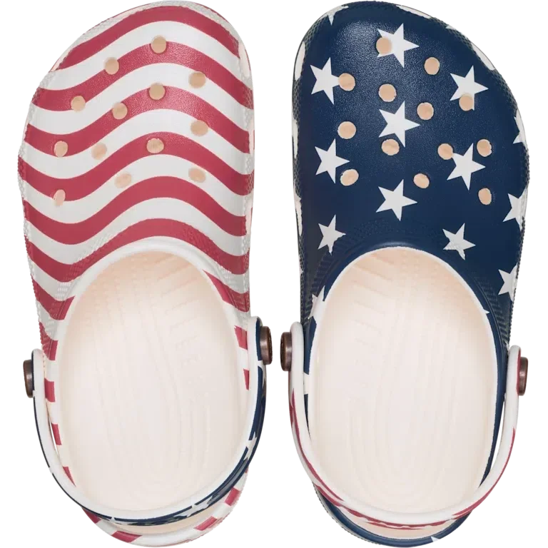 Classic Clog für Kinder mit amerikanischer Flagge Classic Clog für Kinder mit amerikanischer Flagge