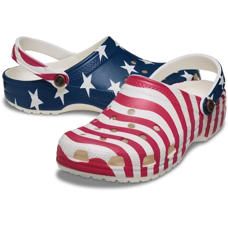 Classic Clog mit amerikanischer Flagge Classic Clog mit amerikanischer Flagge
