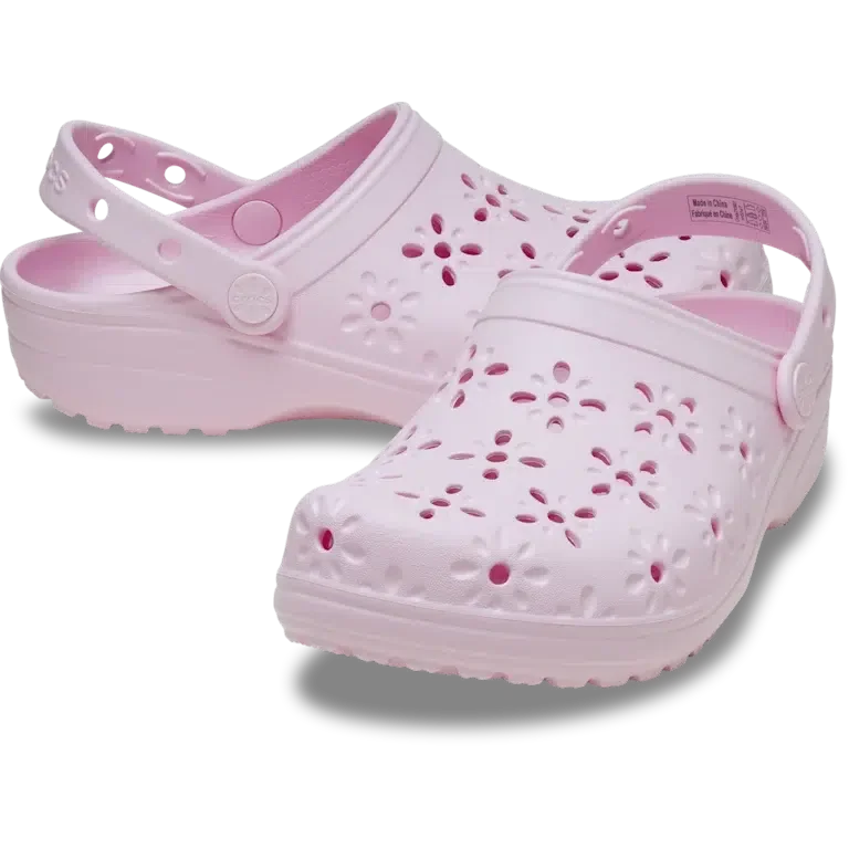 Classic Clog mit floralen Ausschnitten Classic Clog mit floralen Ausschnitten