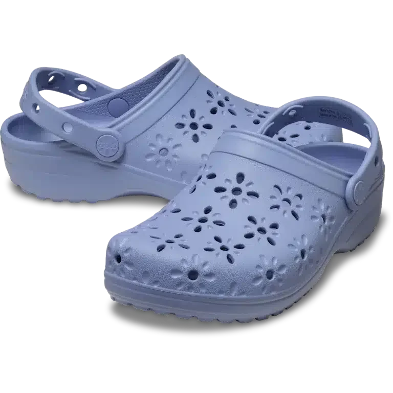 Classic Clog mit floralen Ausschnitten Classic Clog mit floralen Ausschnitten