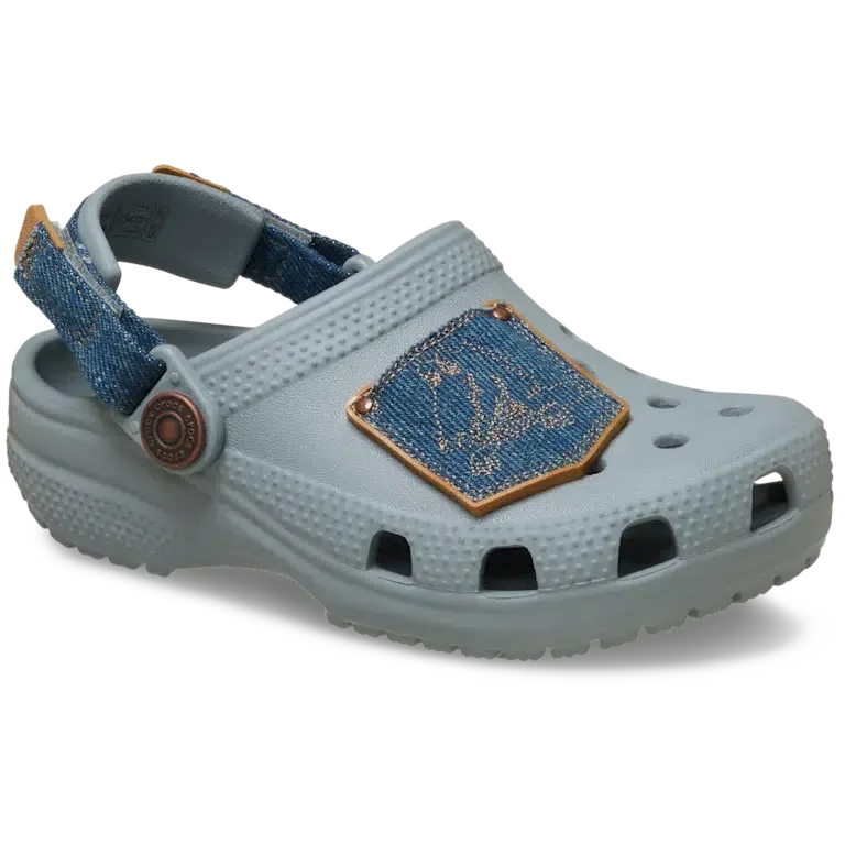 Classic Denim Clog für Kleinkinder mit verstellbarem Fersenriemen Classic Denim Clog für Kleinkinder mit verstellbarem Fersenriemen