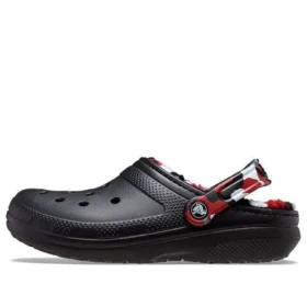 Classic Lined Clog „Black & Red“