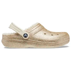 Classic Lined Clogs mit Glitter „Gold“