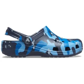 Classic Printed Camo Clogs „Blue Navy“