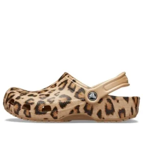 Classic Printed Clog „Leopard Gold“