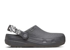 Crafted Silver Flowers Clog „Silver Flowers“
