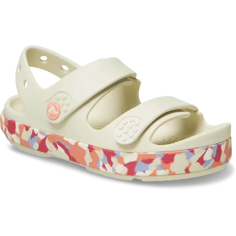 Crocband™ Cruiser Glow Confetti Band-Sandale für Kinder. Crocband™ Cruiser Glow Confetti Band-Sandale für Kinder.