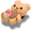 „Cutie Beach Bear“ Jibbitz-Anstecker „Cutie Beach Bear“ Jibbitz-Anstecker