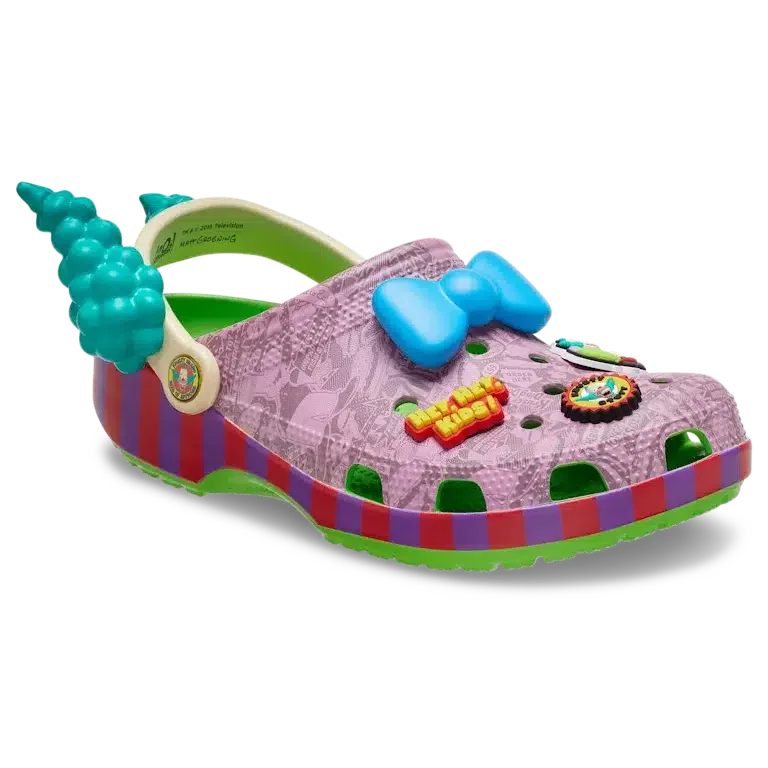 Der „Krusty the Clown Classic Clog“ aus der Simpsons-Kollektion Der „Krusty the Clown Classic Clog“ aus der Simpsons-Kollektion