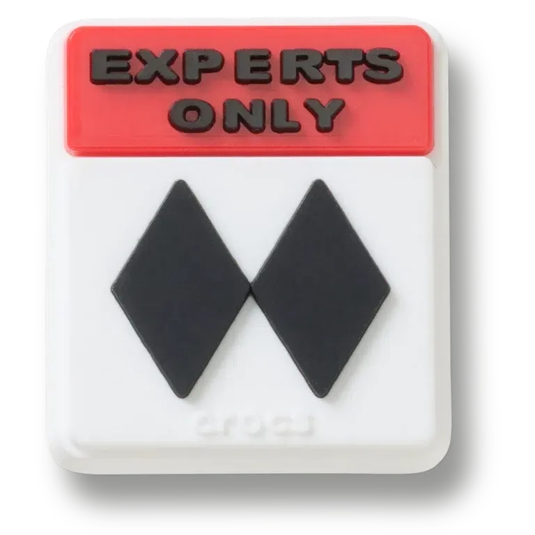 „Experts Only“ Jibbitz-Anstecker „Experts Only“ Jibbitz-Anstecker