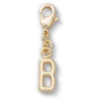 Goldener Buchstabe „B“ – Jibbitz-Anstecker Goldener Buchstabe „B“ – Jibbitz-Anstecker