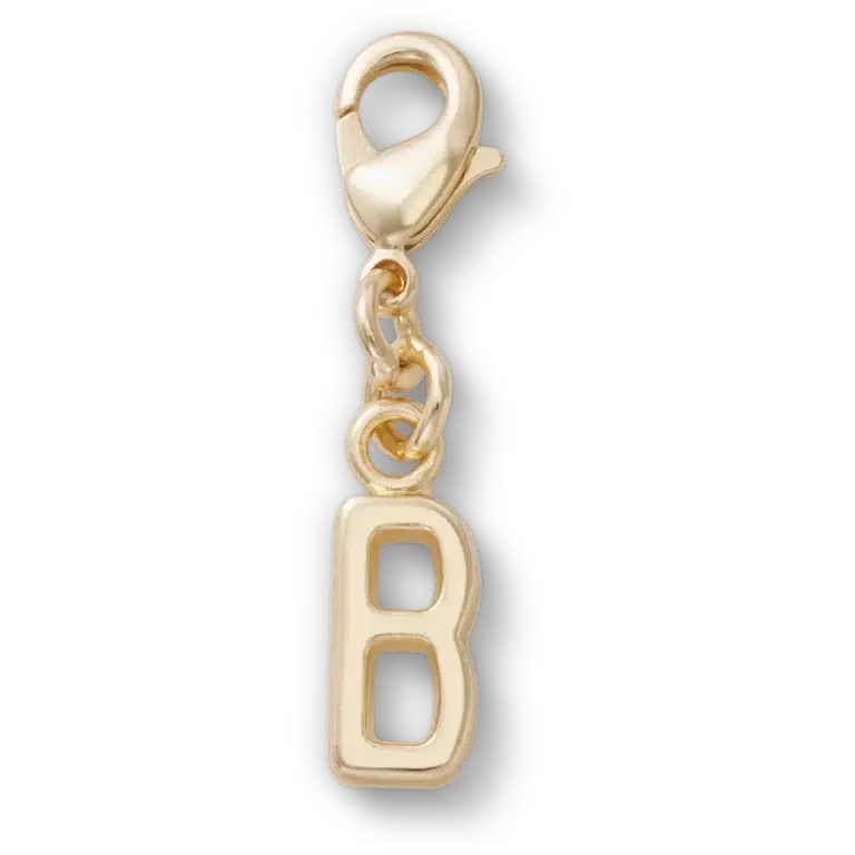Goldener Buchstabe „B“ – Jibbitz-Anstecker Goldener Buchstabe „B“ – Jibbitz-Anstecker