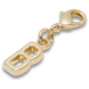 Goldener Buchstabe „B“ – Jibbitz-Anstecker Goldener Buchstabe „B“ – Jibbitz-Anstecker