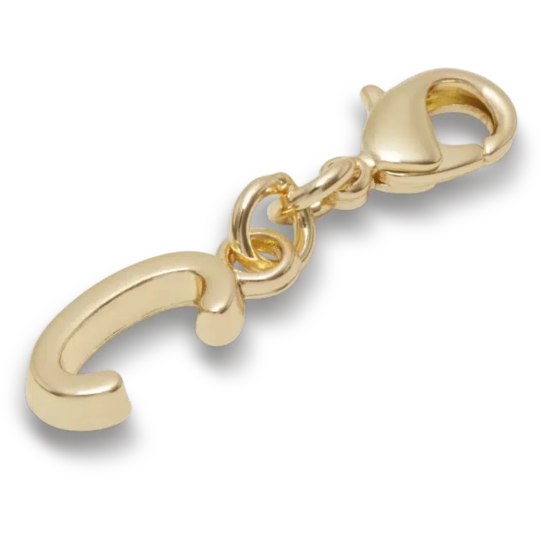 Goldener Buchstabe „C“ – Jibbitz-Anstecker Goldener Buchstabe „C“ – Jibbitz-Anstecker