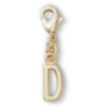 Goldener Buchstabe D – Jibbitz-Anstecker Goldener Buchstabe D – Jibbitz-Anstecker