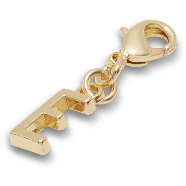 Goldener Buchstabe „E“ – Jibbitz-Anstecker Goldener Buchstabe „E“ – Jibbitz-Anstecker