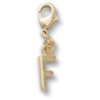 Goldener Buchstabe „F“ – Jibbitz™-Anstecker Goldener Buchstabe „F“ – Jibbitz™-Anstecker