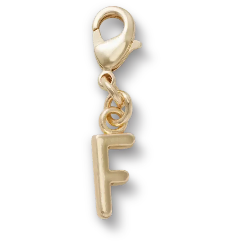 Goldener Buchstabe „F“ – Jibbitz™-Anstecker Goldener Buchstabe „F“ – Jibbitz™-Anstecker