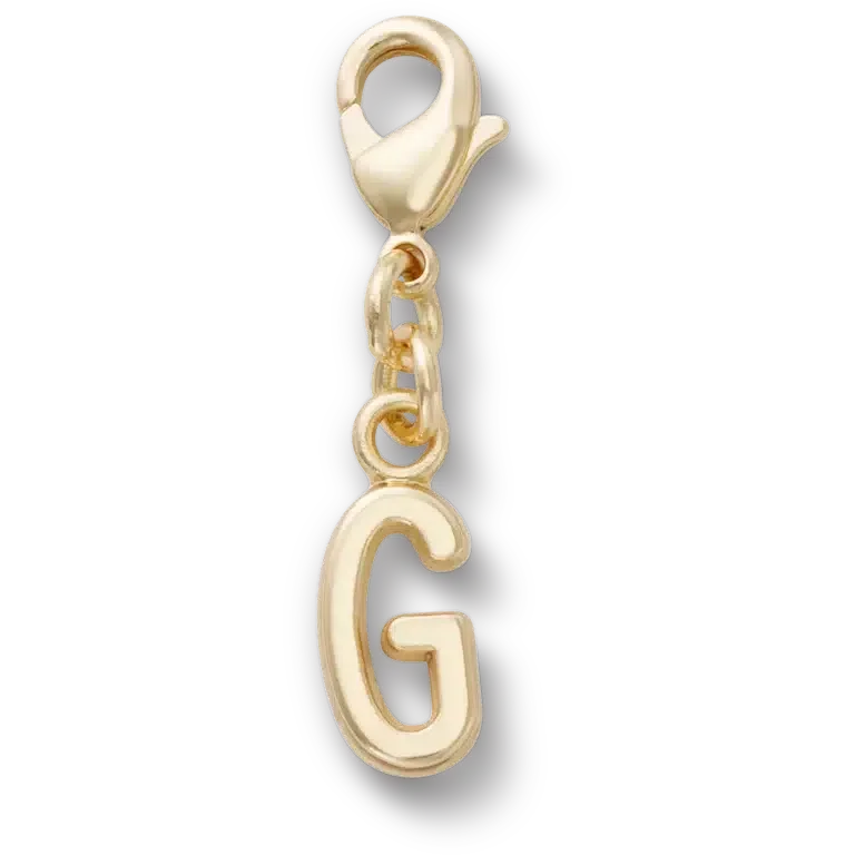 Goldener Buchstabe „G“ – Jibbitz-Anstecker Goldener Buchstabe „G“ – Jibbitz-Anstecker