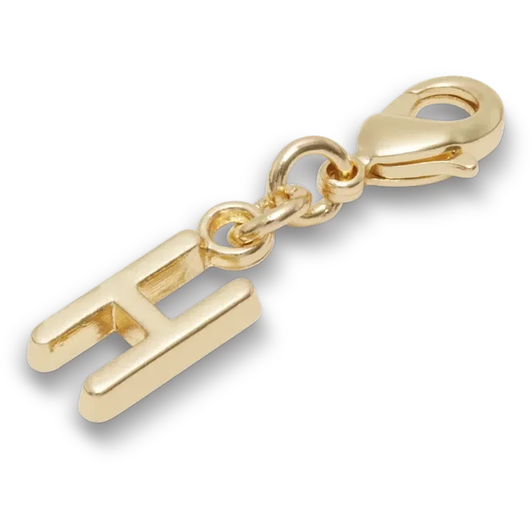 Goldener Buchstabe „H“ – Jibbitz™-Anstecker Goldener Buchstabe „H“ – Jibbitz™-Anstecker
