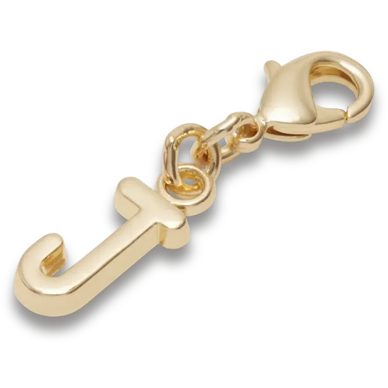 Goldener Buchstabe „J“ – Jibbitz™-Anstecker Goldener Buchstabe „J“ – Jibbitz™-Anstecker