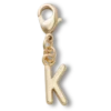 Goldener Buchstabe K – Jibbitz-Anstecker Goldener Buchstabe K – Jibbitz-Anstecker