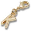 Goldener Buchstabe K – Jibbitz-Anstecker Goldener Buchstabe K – Jibbitz-Anstecker