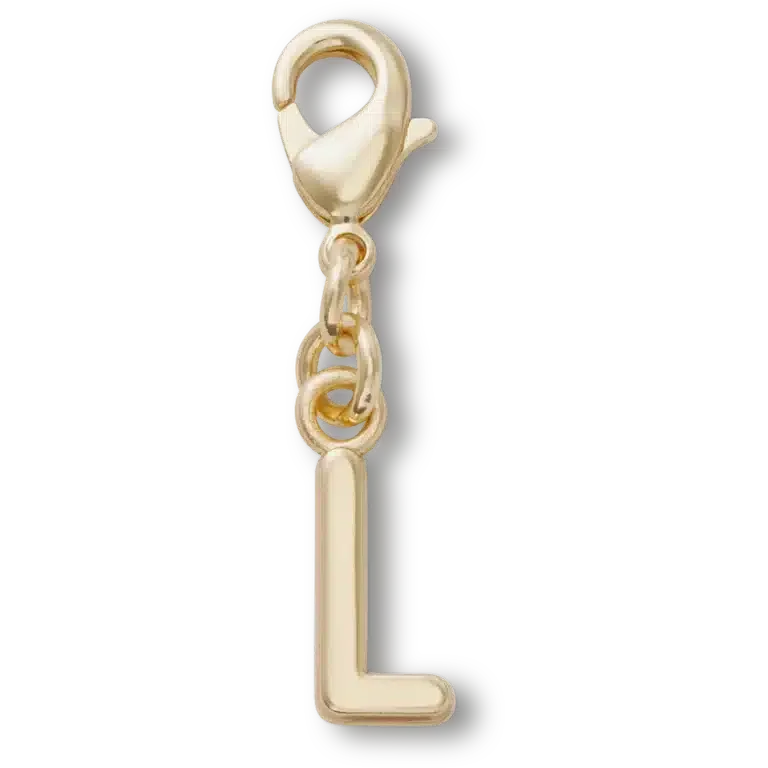 Goldener Buchstabe L – Jibbitz-Anstecker Goldener Buchstabe L – Jibbitz-Anstecker
