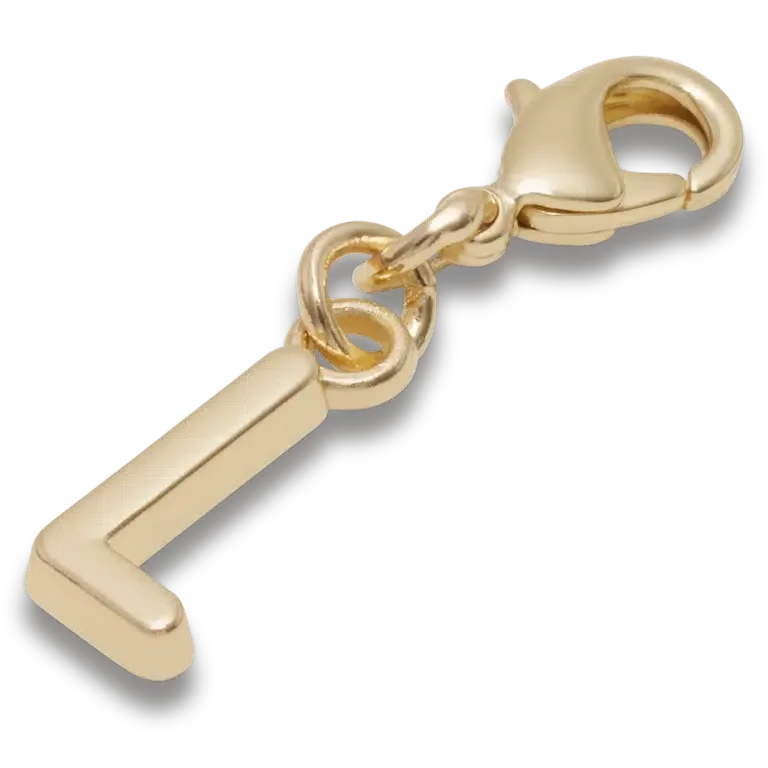 Goldener Buchstabe L – Jibbitz-Anstecker Goldener Buchstabe L – Jibbitz-Anstecker