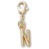 Goldener Buchstabe „N“ – Jibbitz™-Anstecker Goldener Buchstabe „N“ – Jibbitz™-Anstecker