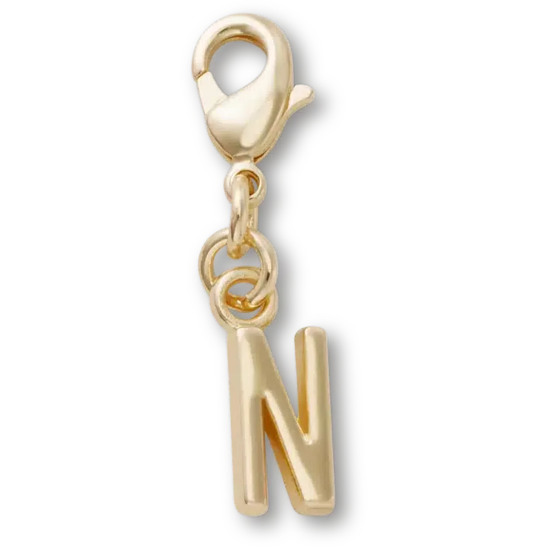 Goldener Buchstabe „N“ – Jibbitz™-Anstecker Goldener Buchstabe „N“ – Jibbitz™-Anstecker