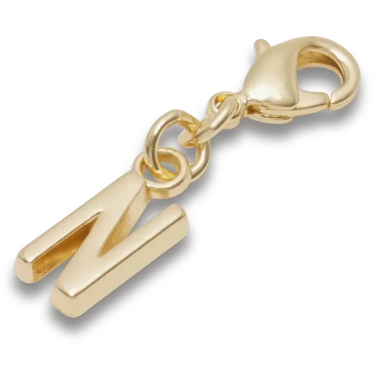 Goldener Buchstabe „N“ – Jibbitz™-Anstecker Goldener Buchstabe „N“ – Jibbitz™-Anstecker
